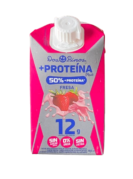 LECHE UHT DELAC 0%-50%+PROTE FRESA 250ML