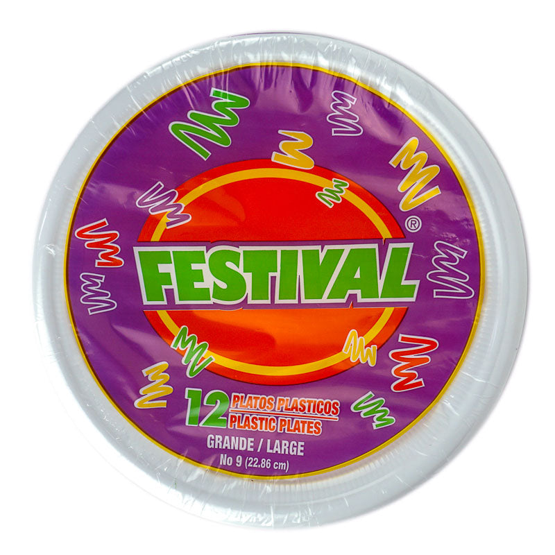 PLATO DESECHABLE FESTIVAL #9 12 UDS