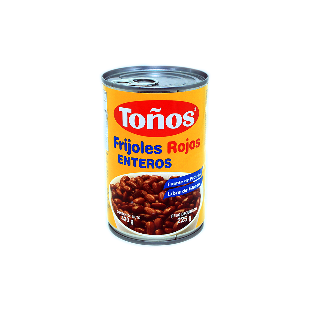 TOÑOS FRIJOLES ENTEROS ROJOS 420G
