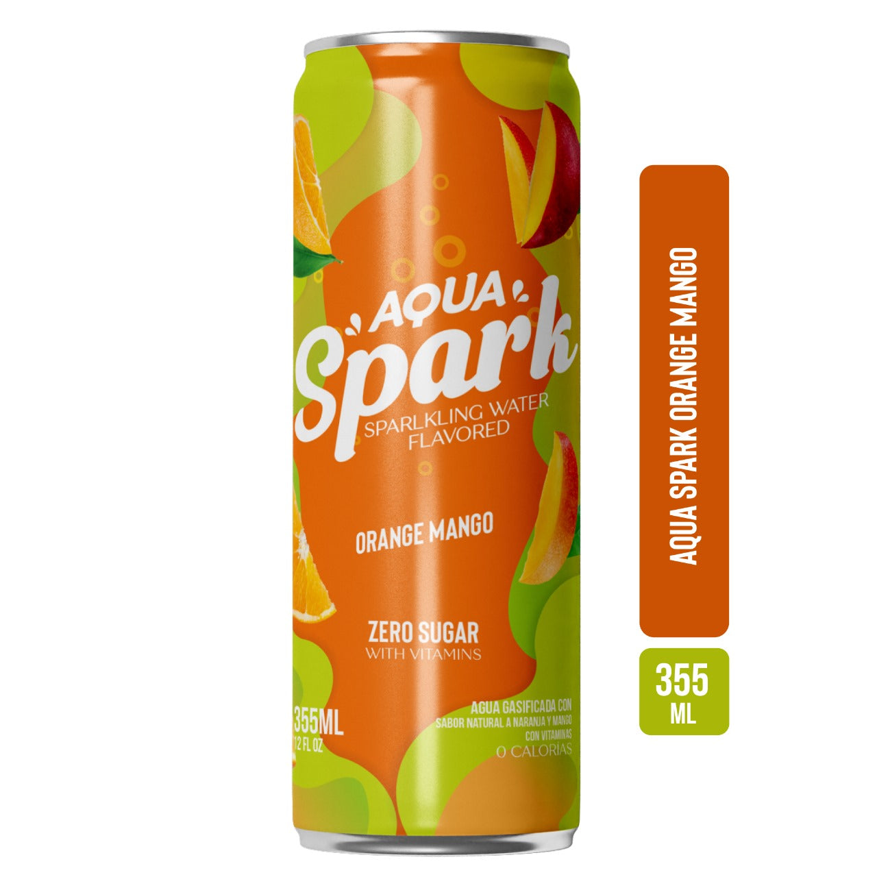 AQUA SPARK NARANJA MANGO 355ml