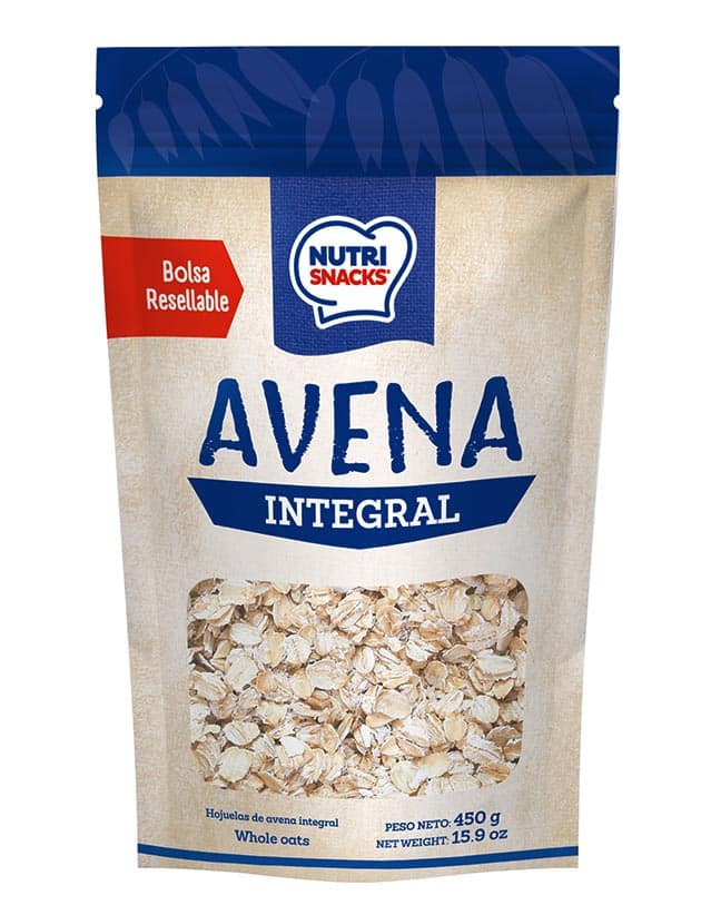NUTRI SNACKS AVENA INTEGRAL 450G