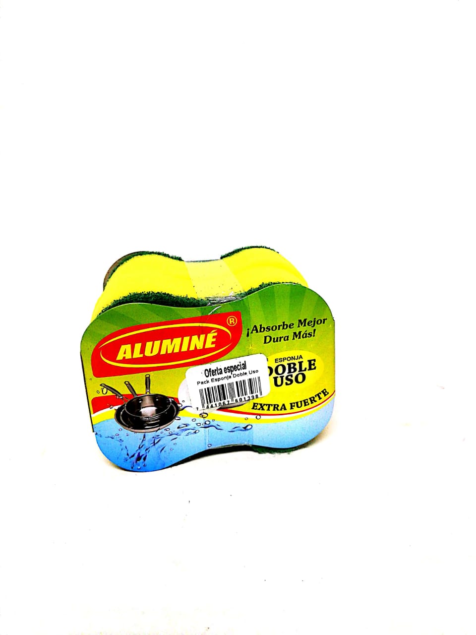 2PACK ESPONJA DOBLE PROPÓSITO ALUMINE