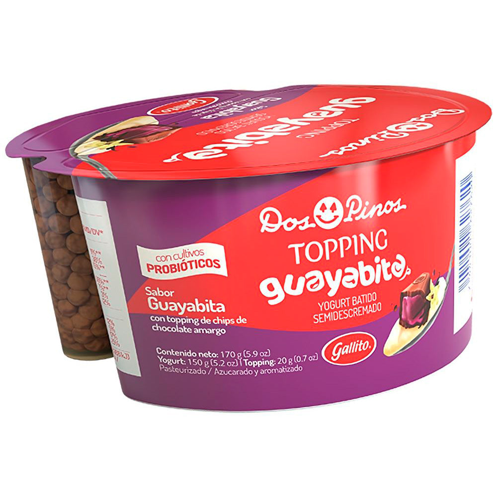 DELIGURT BATIDO C-TOPPING GUAYABITA 170G