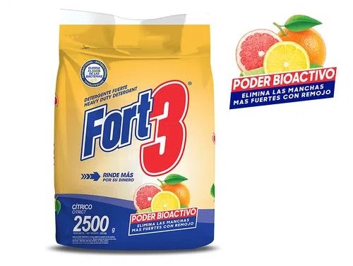 DETERGENTE FORT 3 BIOACTIVO 2.5Kg