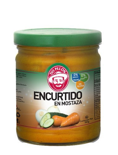 TÍO PELON ENCURTIDO EN MOSTAZA 262G