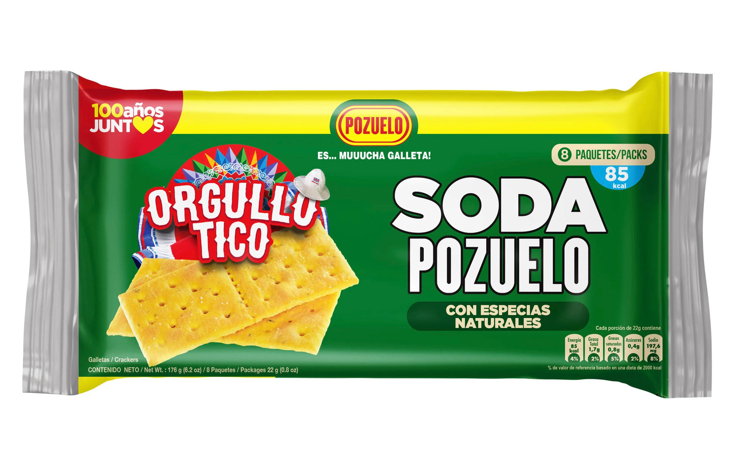 GALLETA SODA ESPECIAS NATURALES 8UDS 176G