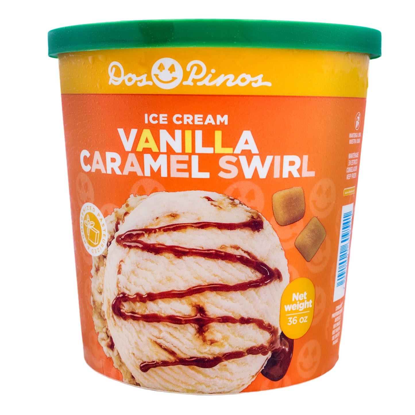 HELADO DOS PINOS VAINILLA CARAMELO 1028G (1/2 GALON)