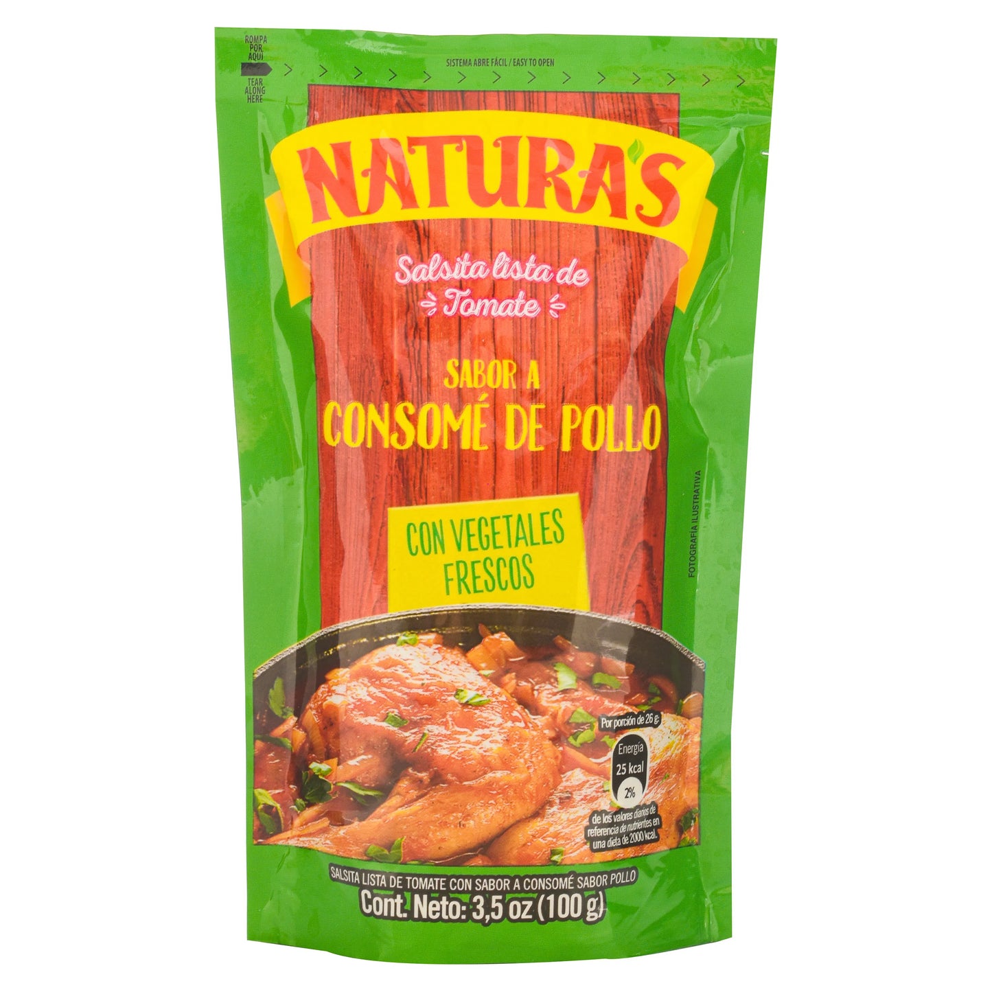 SALSA NATURAS CONSOMÉ DE POLLO 100G
