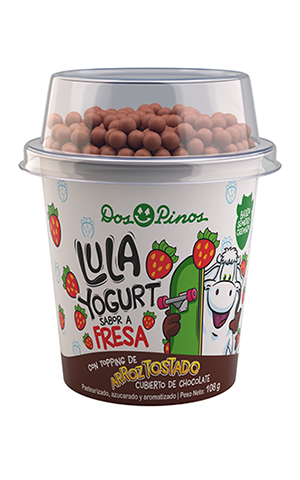 LULA YOGURT FRESA C-TOPPING ARROZ TOSTADO 118G