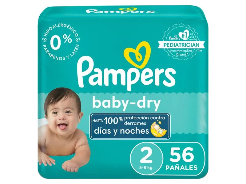 PAMPERS BABY-DRY #2 56UDS