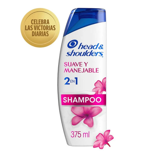 SHAMPOO HEAD&SHOULDERS 2EN1 SUAVE Y MANEJABLE 375ML