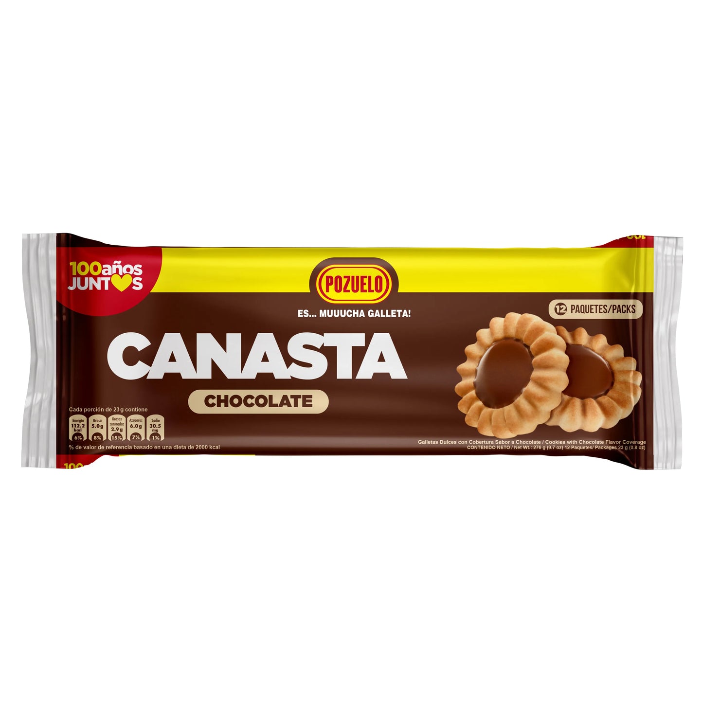 CANASTA GALLETA CHOCOLATE 276G 12UDS