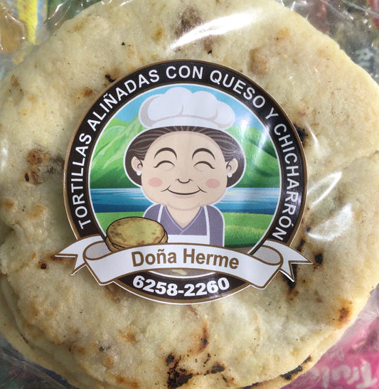 TORTILLAS ALIÑADAS QUESO Y CHICHARRÓN 5U