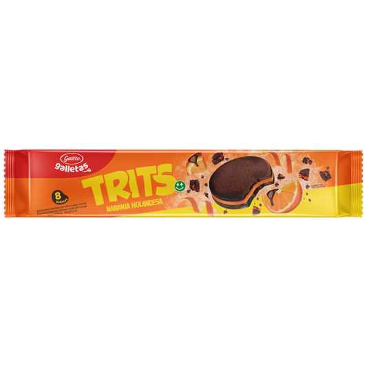 GALLETAS GALLITO TRITS NARANJA HOLANDESA 128G