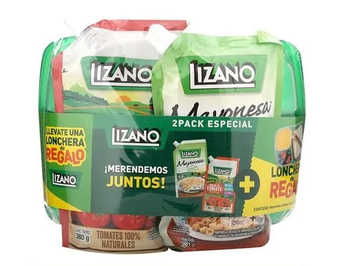 2PACK ESPECIAL LIZANO MAYONESA 380G + SALSA TOMATE 380G