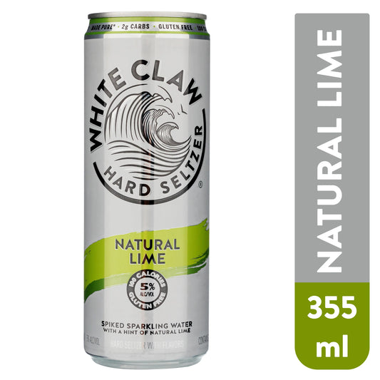 WHITE CLAW NATURAL LIME 12oZ