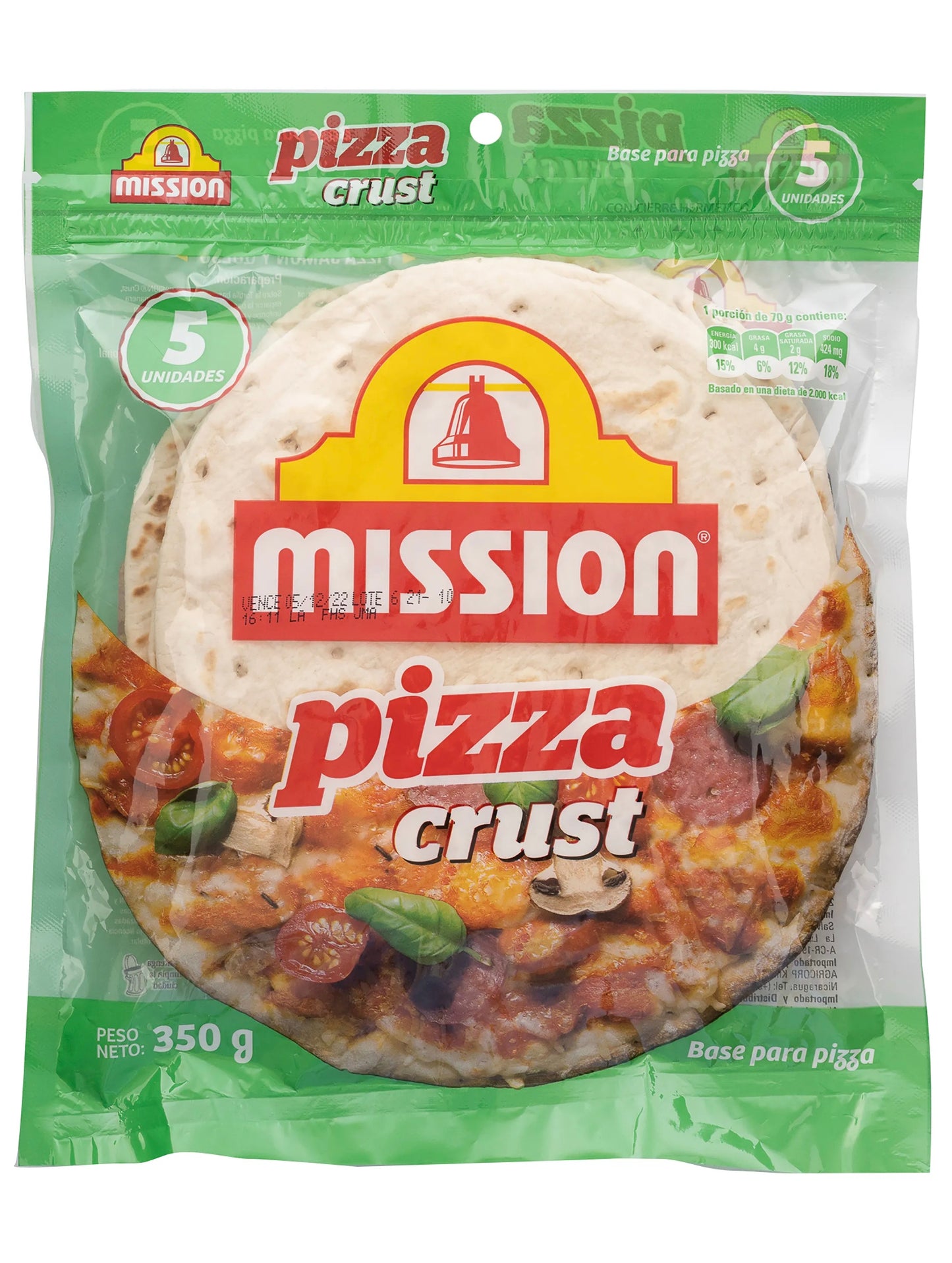 TORTILLAS MISSION PIZZA CRUST