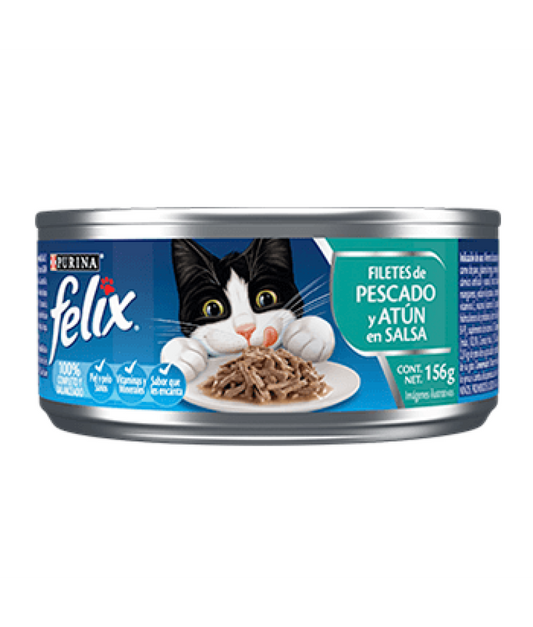 ALIMENTO CAT FELIX FILETES DE PESCADO 156G