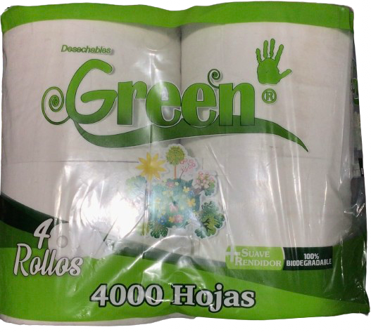 PAPEL HIGIÉNICO GREEN 4000H