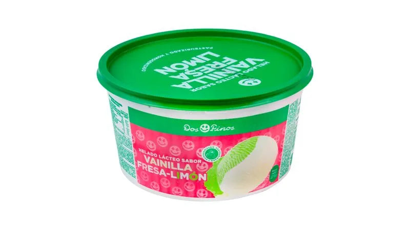 HELADO DOS PINOS VAINILLA-FRESA-LIMON 131G