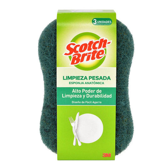 ESPONJA SCOTH BRITE DOBLE USO 3PACK