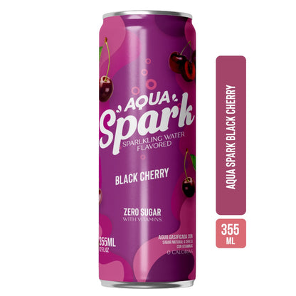 AQUA SPARK BLACK CHERRY 355ml