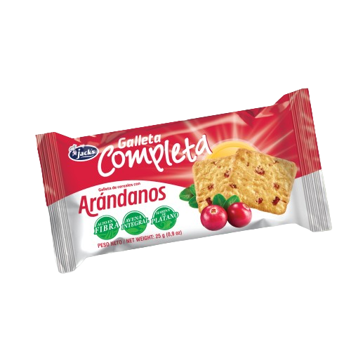 JACKS GALLETA COMPLETA ARANDANOS 25G