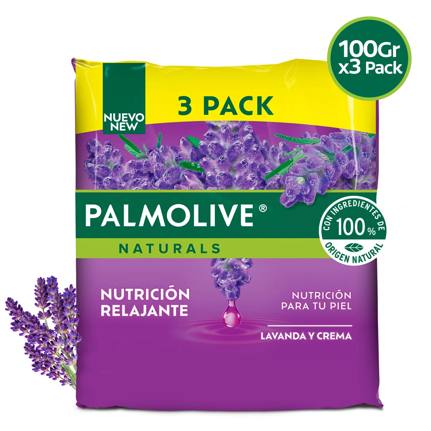 JABON PALMOLIVE LAVANDA 3PACK