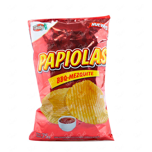 TOSTY PAPIOLAS BARBACOA 75G