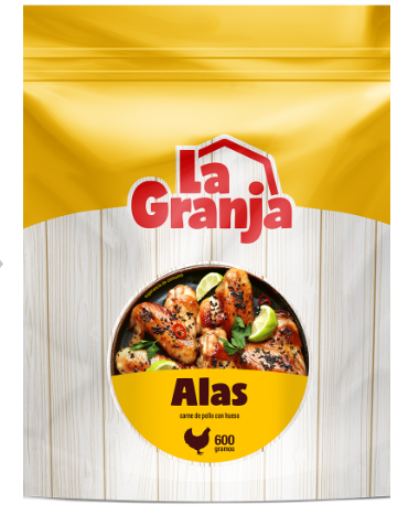 LA GRANJA ALAS DE POLLO 600G