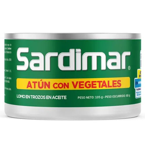 ATUN SARDIMAR CON VEGETALES 105G