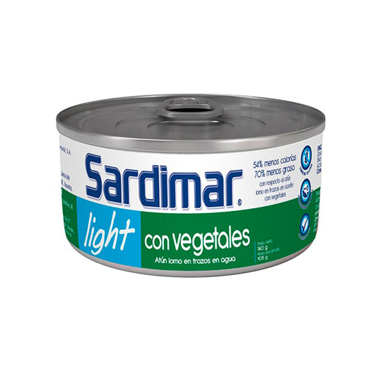 ATUN SARDIMAR C/VEGETALES LIGHT EN AGUA 140G