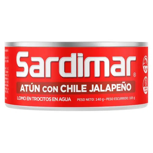 ATUN SARDIMAR TROCITOS C/CHILE JALAPEÑO 140g