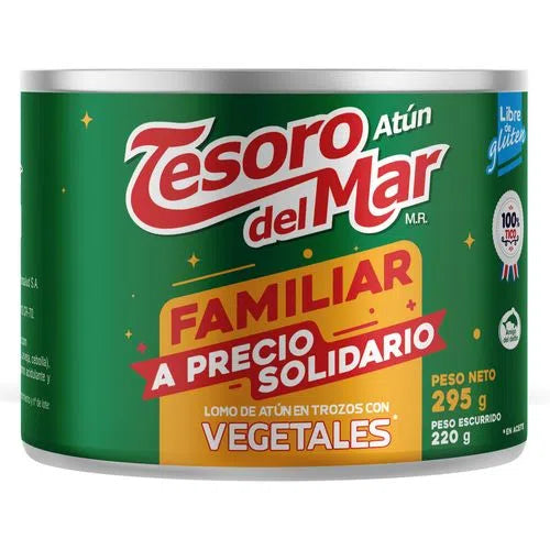 ATUN TESORO DEL MAR CON VEGETALES 295G