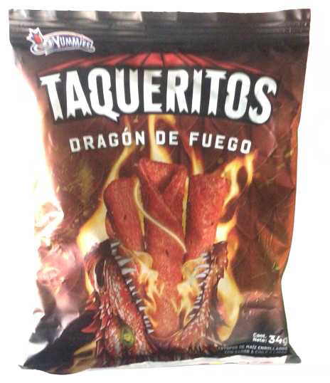 TAQUERITOS DRAGÓN FUEGO 34G