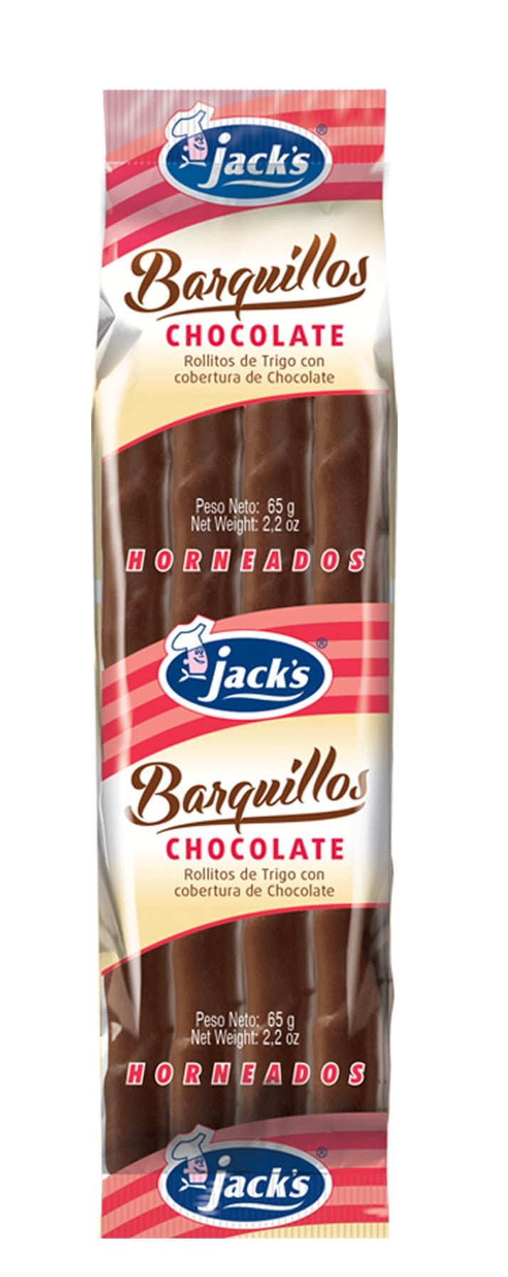 BARQUILLOS CHOCOLATE 65G