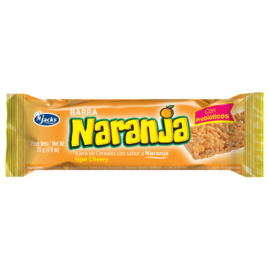 JACKS BARRA NARANJA 25G