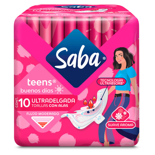 SABA TEENS ULTRADELGADA C/A 10UDS