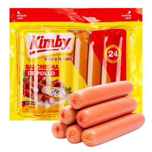 KIMBY SALCHICHAS DE POLLO 24UDS