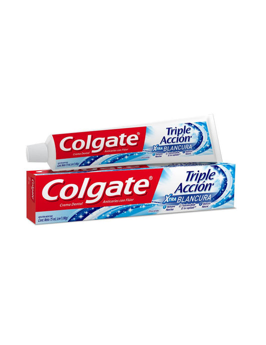 CREMA DENTAL COLGATE TRIPLE ACCION EXTRA BLANCURA 75ML