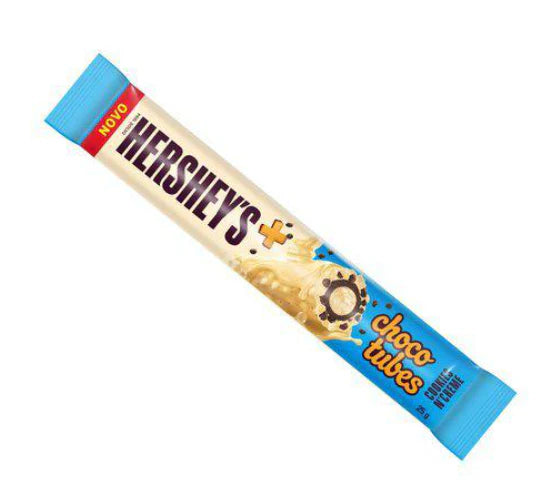 HERSHEYS COOKIES AND CREAM CHOCO TUBES 25G