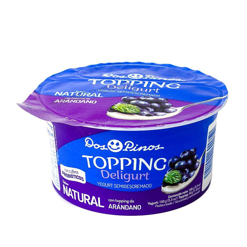 DELIGURT BATIDO C-TOPPING ARÁNDANOS 190G