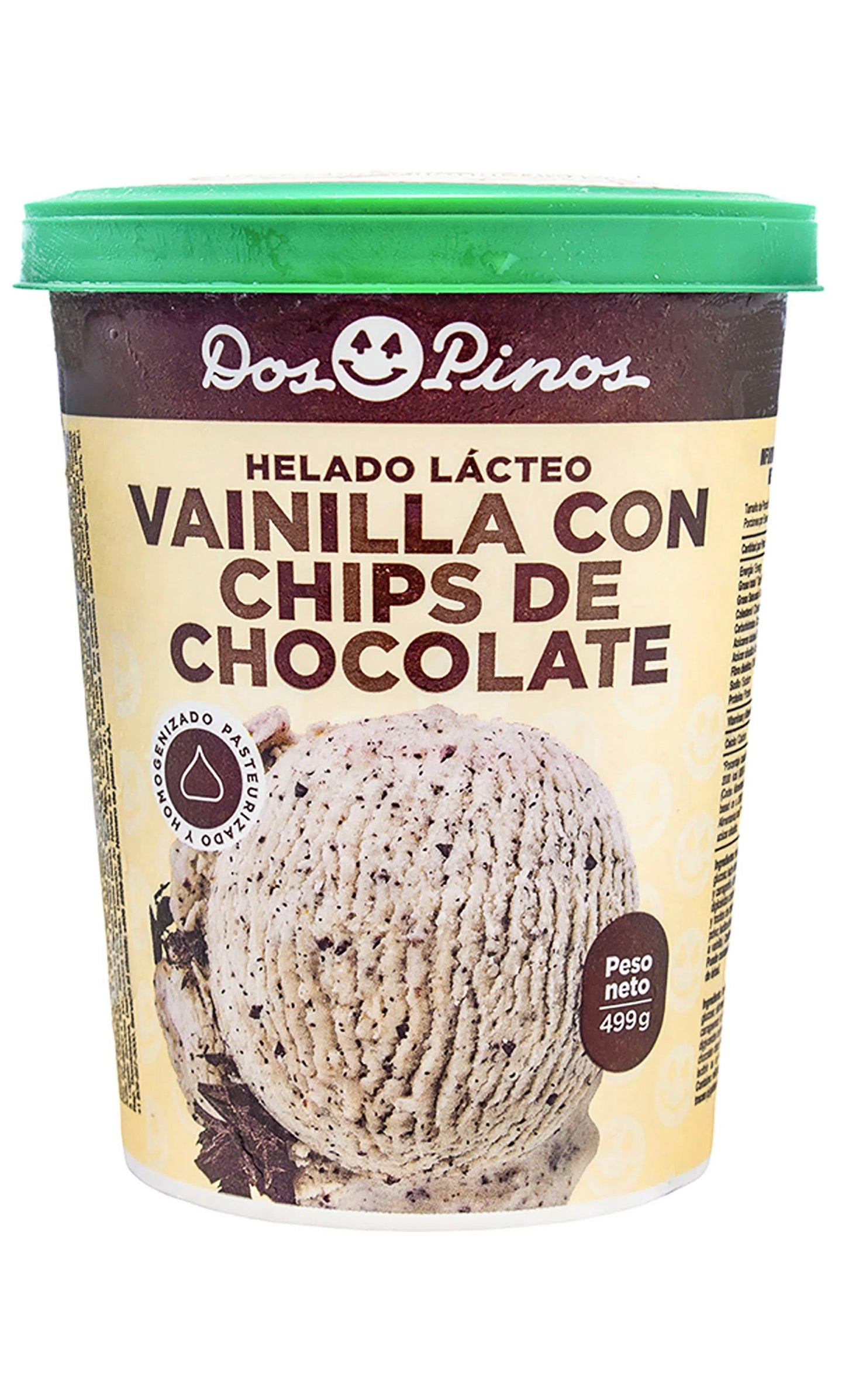 HELADO DOS PINOS VAINILLA CON CHIPS DE CHOCOLATE 499G