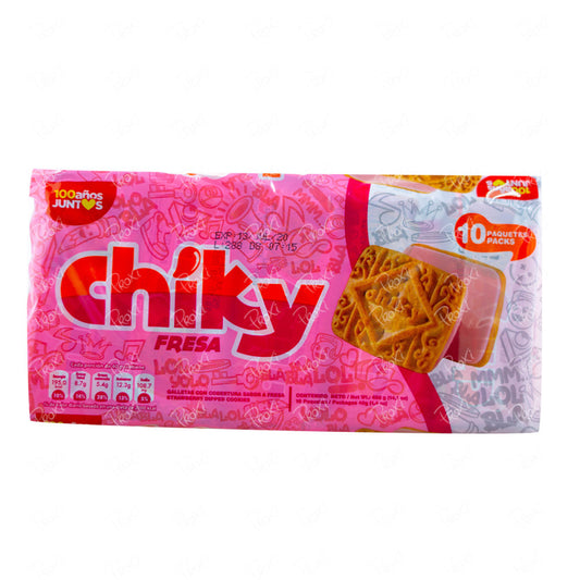 GALLETA CHIKY FRESA POZUELO 400G 10UDS