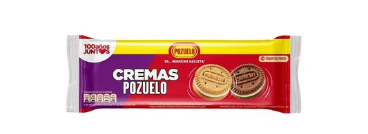 GALLETAS CREMAS POZUELO VAIN/CHOC 378G 12UDS