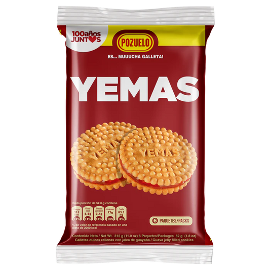 GALLETAS YEMAS POZUELO 312G 6UDS