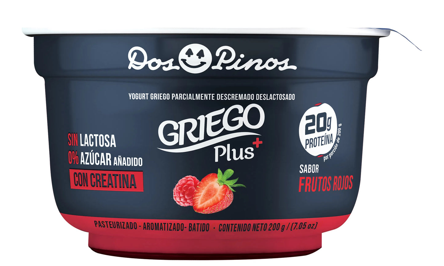 GRIEGO PLUS BATIDO FRUTOS ROJOS 200G