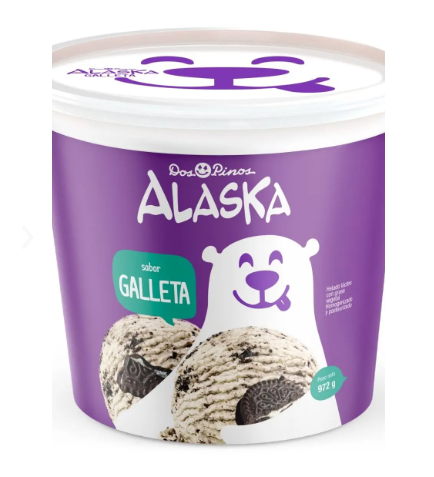 HELADO ALASKA GALLETA 972G