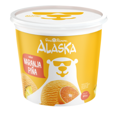 HELADO ALASKA NARANJA-PIÑA 972G