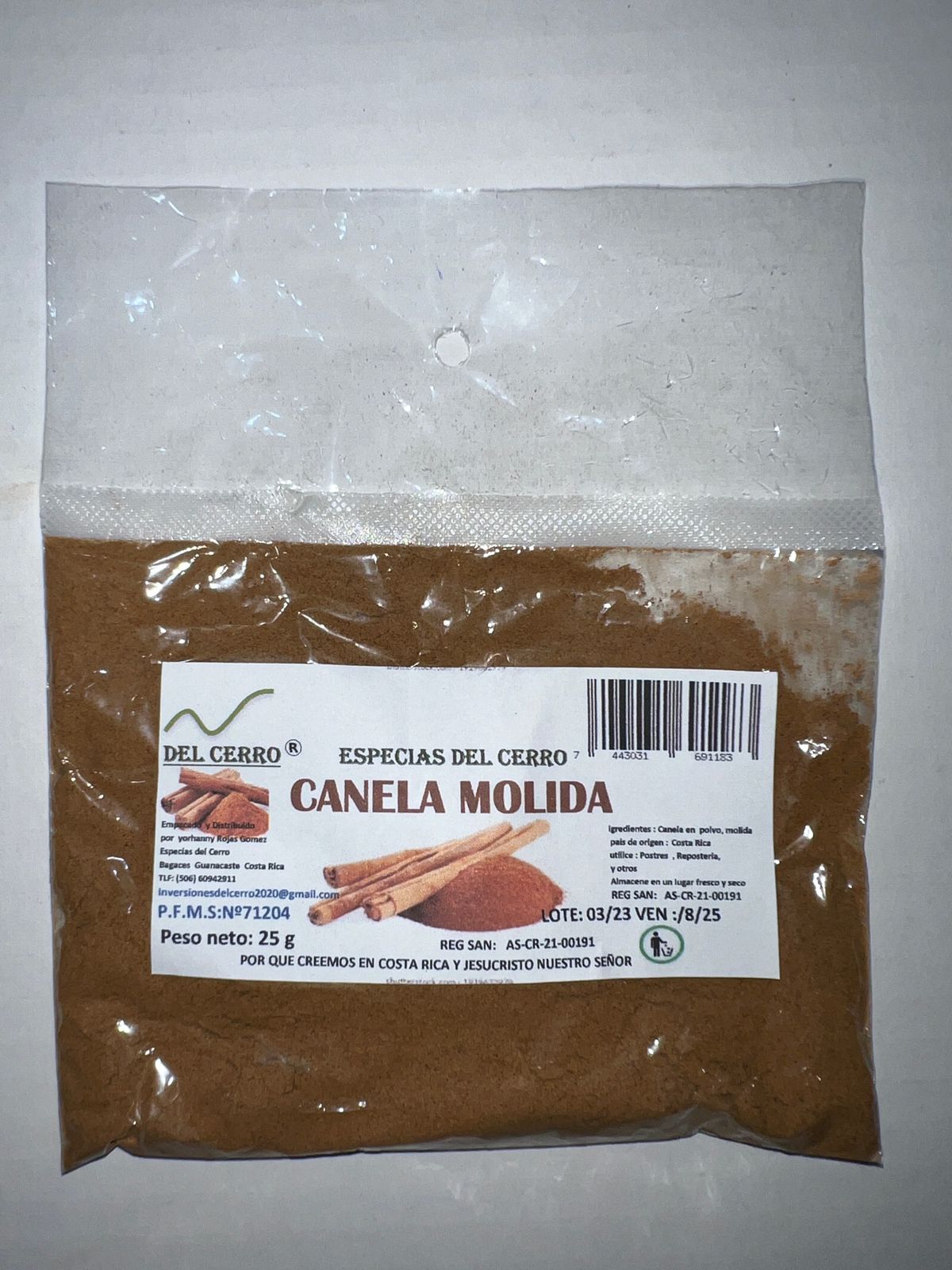 CANELA MOLIDA DEL CERRO 5G